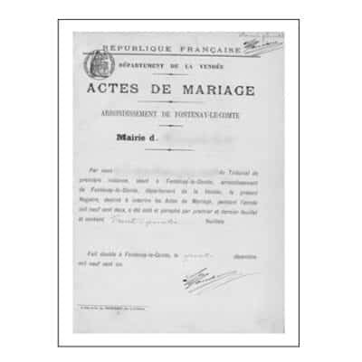 Traduction assermentée acte de mariage