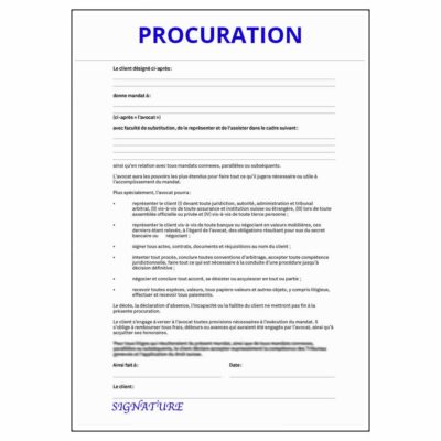 Procuration administrative